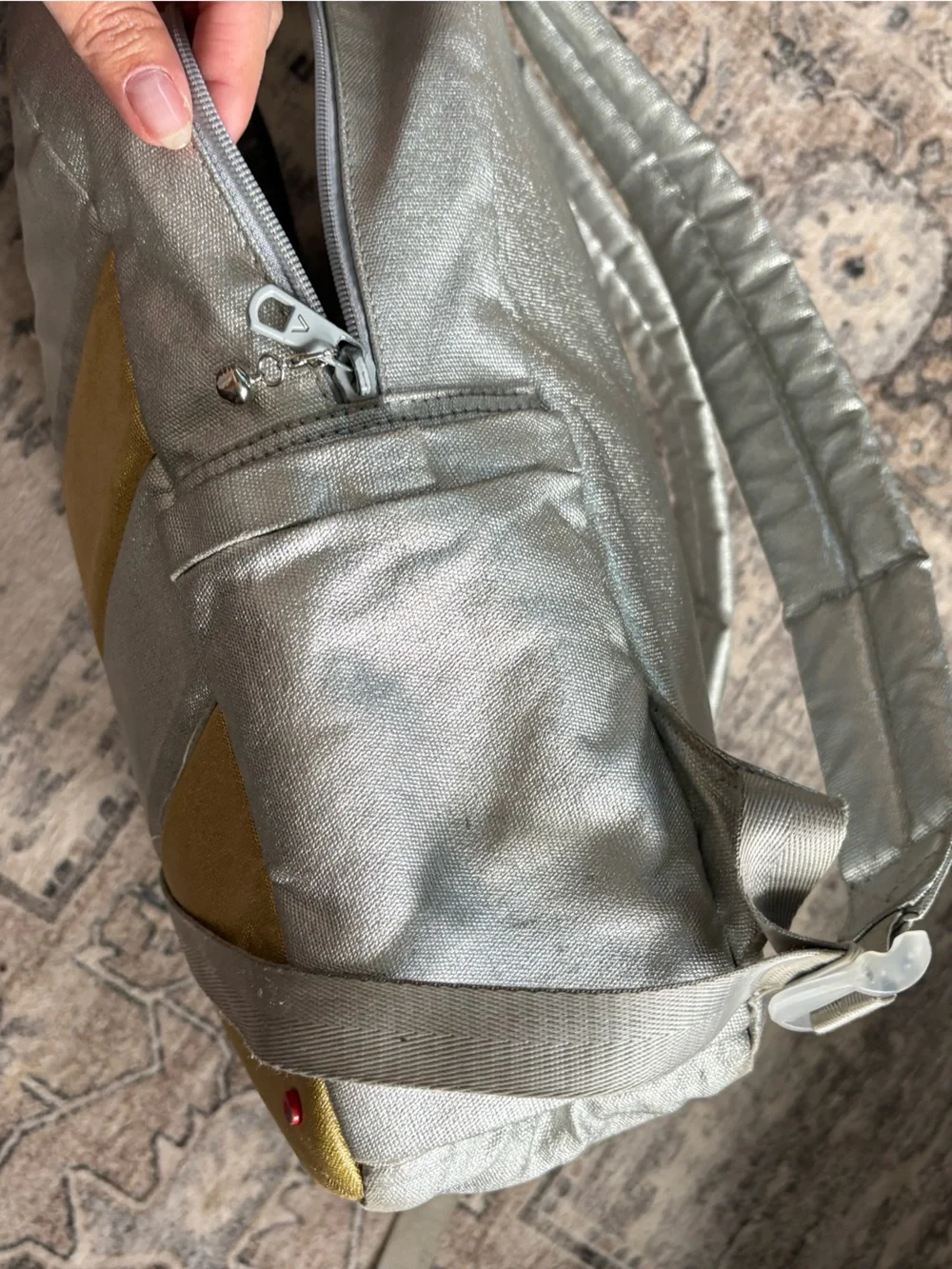 STATE metallic silver gold backpack back to school shimmer
